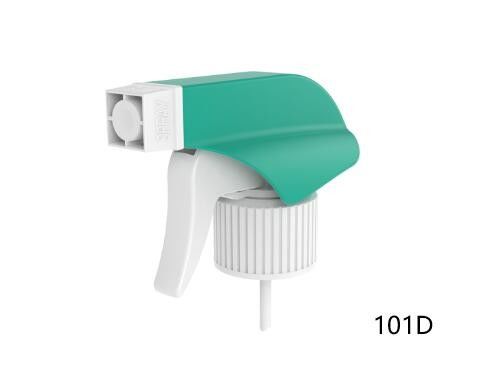 Ribbed Green Plastic Mist Sprayer Chemical Resistance Trigger Spray Pump