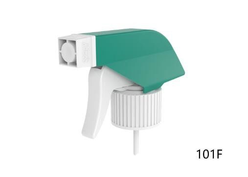 Ribbed Green Plastic Mist Sprayer Chemical Resistance Trigger Spray Pump