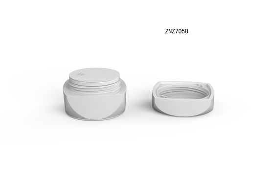 Eco Friendly Frosted Plastic Cosmetic Jars 38.4mm 45.9mm Dia