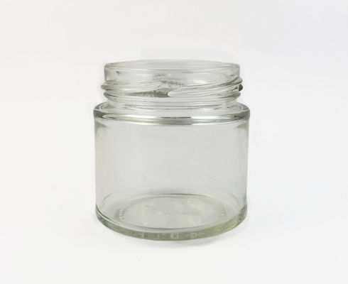 136.6ml Wide Mouth Straight Sided Glass Jars Microwave Safe