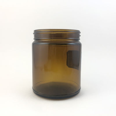 Amber 9 Oz Straight Sided Glass Jars 70mm CT Finish Glass Mason Jar