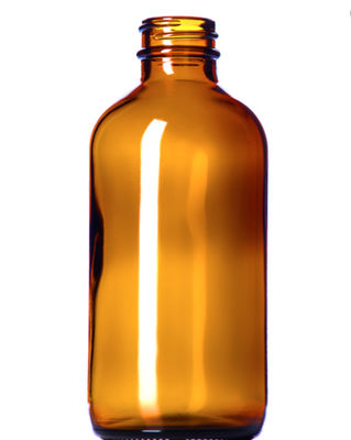 8 Oz Essential Oil Frosted Glass Boston Round Bottles 138mm Height Recyclable